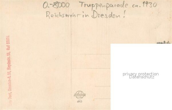 Dresden Trauermarsch zum Tode Sachsenkoenig Friedrich August 1932 Dresdner Buerg – Bild 2