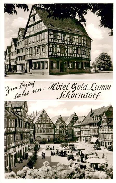 Schorndorf  Wuerttemberg Hotel Gold Lamm Marktplatz