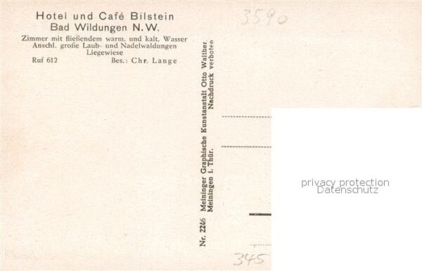 Bad Wildungen Hotel Cafe Bilstein – Bild 2