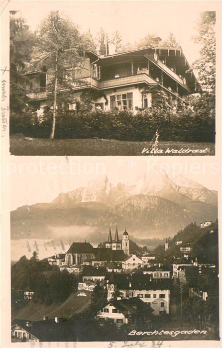 Berchtesgaden Villa Waldrast Ortsansicht