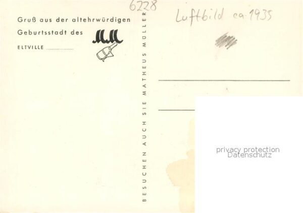 Eltville Rhein Anlagen der Sektkellerei Matheus Mueller Fliegeraufnahme – Bild 2