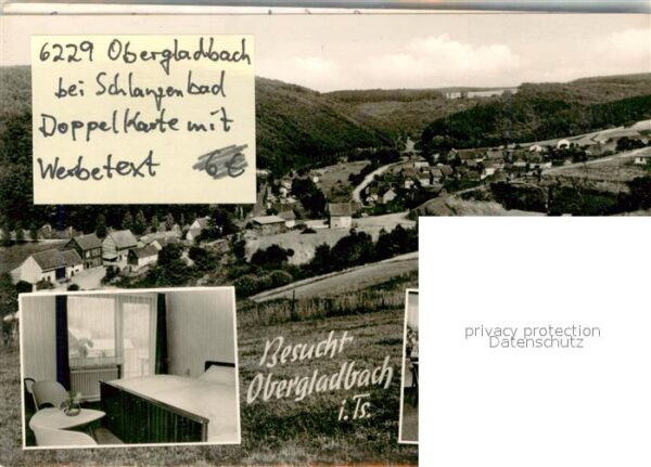 Obergladbach Gasthaus Rheingauer Hof Gaststube Zimmer Panorama – Bild 2
