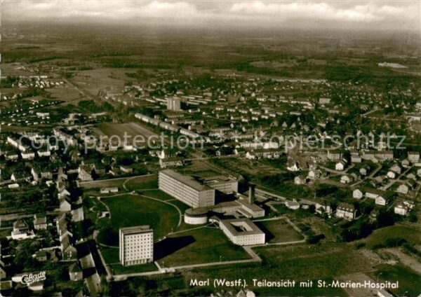 Marl Westfalen Fliegeraufnahme mit St Marien Hospital