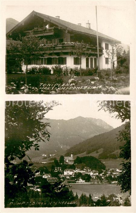 Ruhpolding Toni Plenk Haus zum Frohen Start Panorama