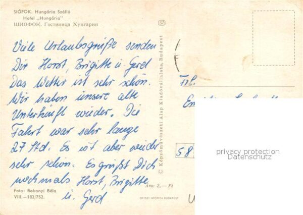 Siofok Hungaria Szallo – Bild 2