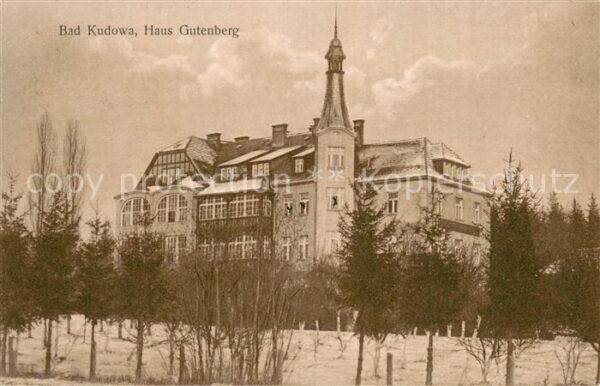 Bad Kudowa Kudowa-Zdroj Niederschlesien Haus Gutenberg