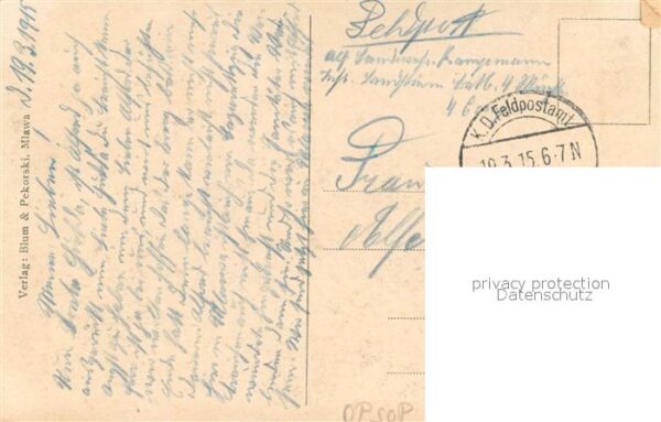 Mlawa Mielau Ostpreussen Aleja – Bild 2