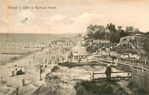 Horst  Ostsee Niechorze Strand und Ufer