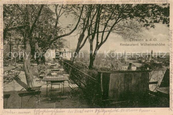 Crossen Oder Krosno Odrzanskie Restaurant Wilhelmshoehe