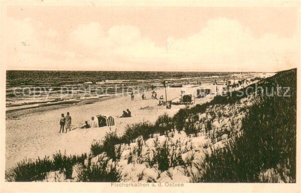 Fischerkathen Pommern Pogorzelica Strandpartie