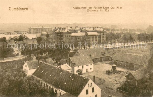 Gumbinnen Goesev Gussew Oblast Kaliningrad Kasernementdes Fuesilier Regis Graf R