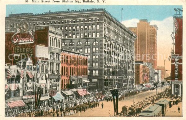 Buffalo New York Main Street from Shelton