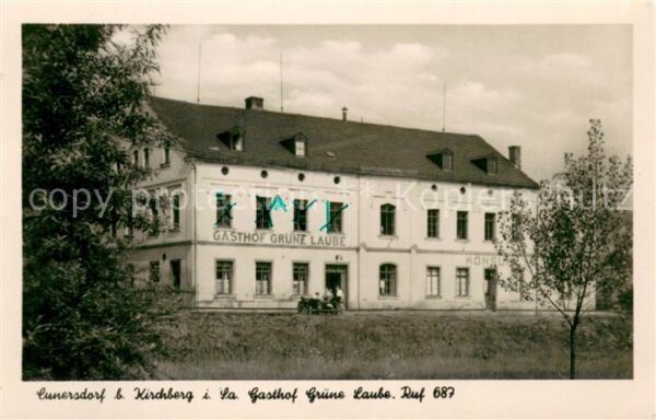 Cunersdorf Kirchberg Gasthof Gruene Laube