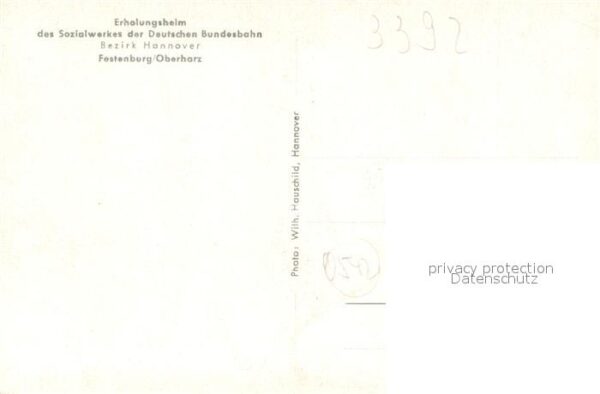 Festenburg Clausthal-Zellerfeld Erholungsheim des Sozialwerkes der Deutschen Bun – Bild 2
