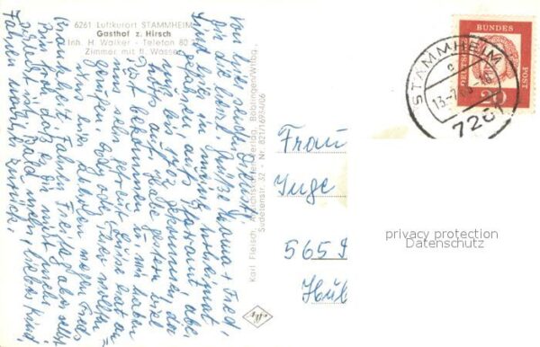 Stammheim Stuttgart Gasthof zum Hirsch Panorama Ortspartie – Bild 2