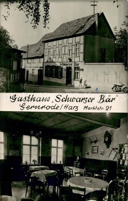Gernrode Harz Gasthaus Schwarzer Baer Gaststube