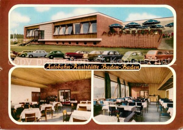 Baden-Baden Autobahn Raststaette Terrasse Gastraeume