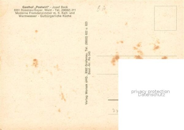 Rosenau Grafenau Gasthof Postwirt Panorama Gaestezimmer – Bild 2