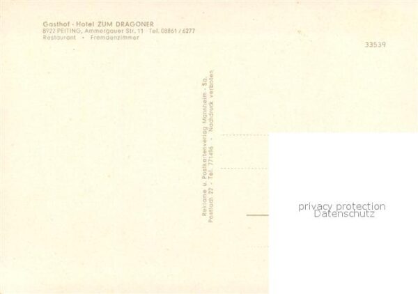 Peiting Gasthof Hotel Zum Dragoner Gastraeume – Bild 2