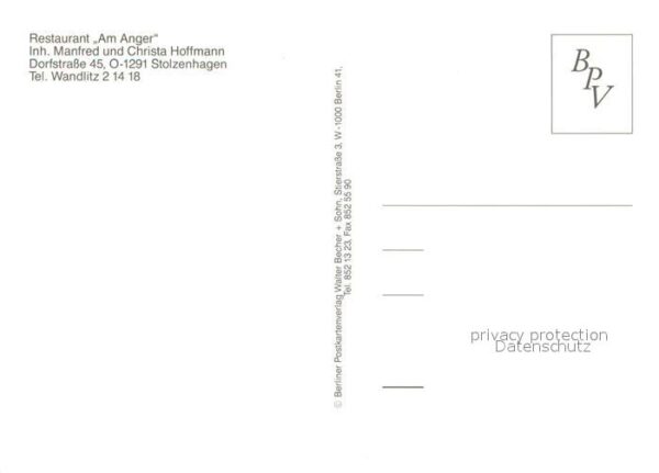 Stolzenhagen Wandlitz Restaurant Am Anger Theke Gastraeume – Bild 2