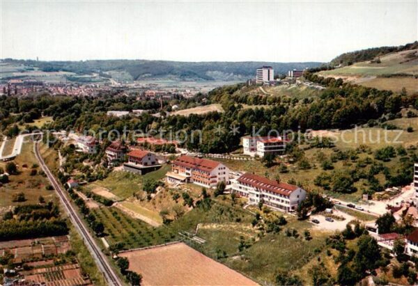 Bad Mergentheim Kurhaeuser im Erlenbachtal Fliegeraufnahme