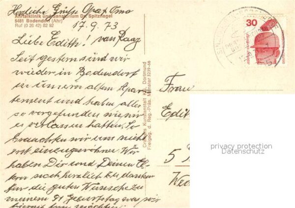 Bodendorf Ahr Ahrtalklinik und Sanatorium Dr Spitznagel Fliegeraufnahme – Bild 2