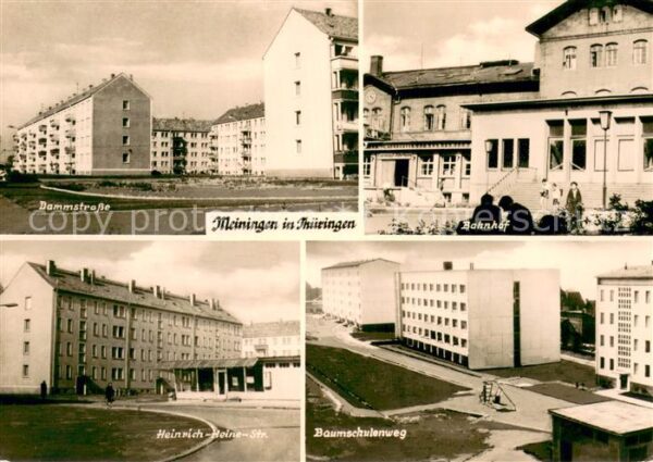 Meiningen Thueringen Dammstrasse Bahnhof Heinrich Heine Strasse Baumschulenweg