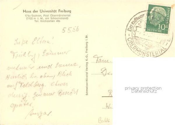Stohren Haus der Universitaet Freiburg mit Belchenblick – Bild 2