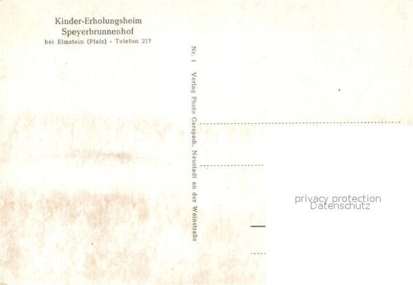 Elmstein Kinder Erholungsheim Speyerbrunnehof – Bild 2