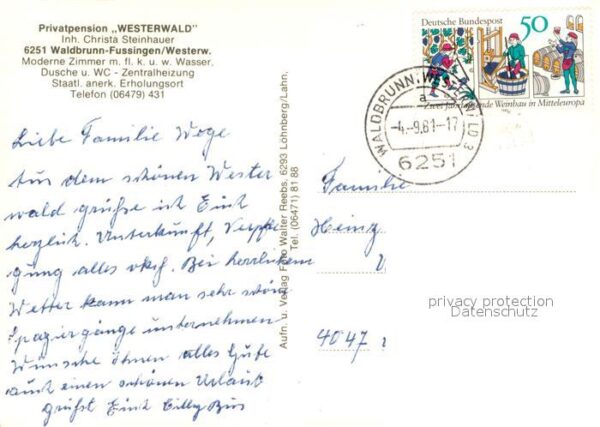 Fussingen Privatpension Westerwald Gastraeume – Bild 2