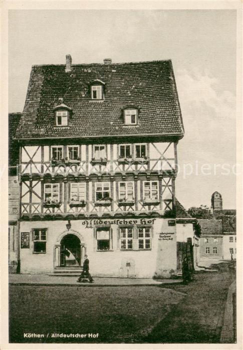 Koethen Anhalt Gaststaette Altdeutscher Hof