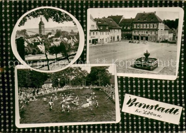 Bernstadt Loebau Kirche Marktplatz Freibad