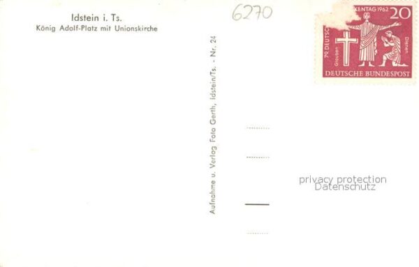 Idstein Koenig Adolf Platz mit Unionskirche – Bild 2
