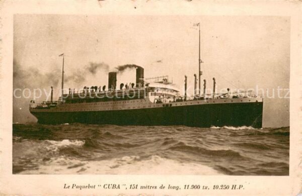 Dampfer Oceanliner LE PAQUEBOT CUBA
