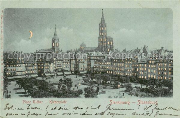 Mondscheinkarte Strassburg Kleberplatz