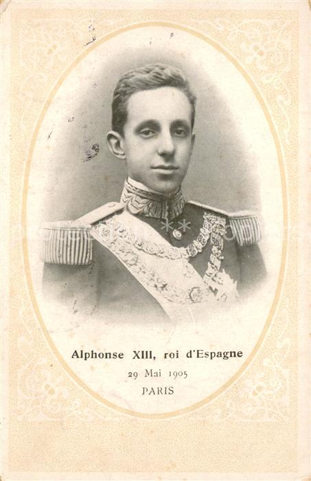 Adel Spanien Nobleza Espana Alphonse XIII roi d´Espagne