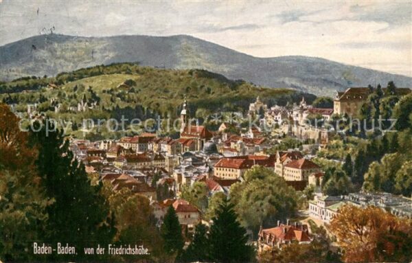 Baden-Baden vor der Friedrichshoehe C.F.wiedermann Nr.1941 A
