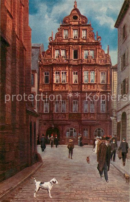 Kuenstlerkarte H.Hofmann Nr.758 u. Heidelberg
