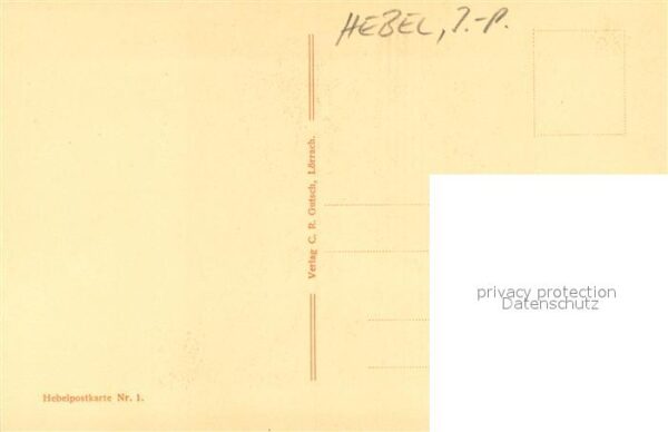 Hebel Johann Peter Der Carfunfel Nr.1 – Bild 2