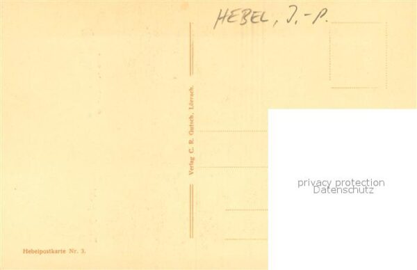Hebel Johann Peter Der Carfunfel Nr.3 – Bild 2