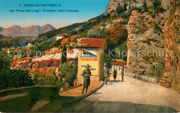 Zoll Grenze Douane Sul Ponte San Luigi