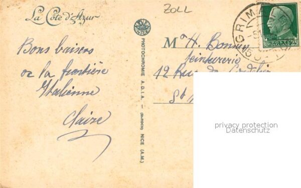 Zoll Grenze Douane Sul Ponte San Luigi – Bild 2