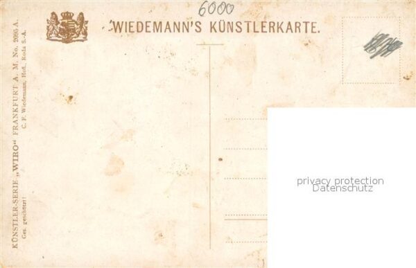 Kuenstlerkarte Wiro Nr.2095 Frankfurt a.M Rathaus – Bild 2