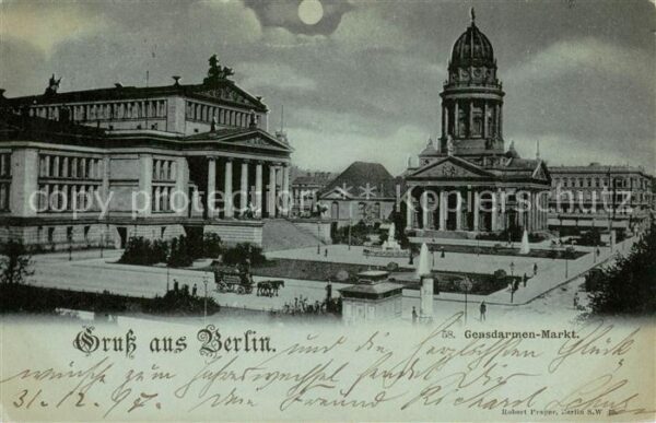 Pferdebahn Gensdarmen Markt