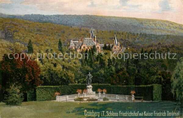 Kuenstlerkarte WIRO Nr.2052 Cronberg i.T. Schloss Friedrichshof