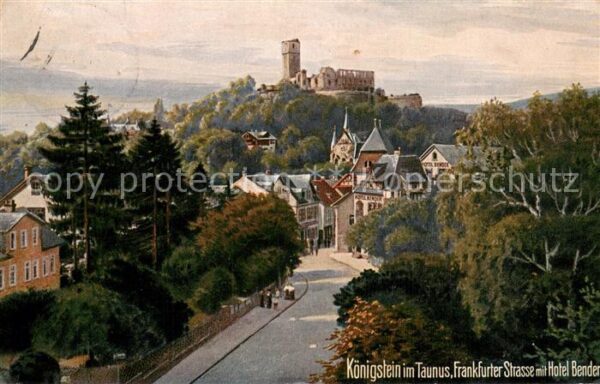 Kuenstlerkarte WIRO Nr.2079 Koenigstein im Taunus