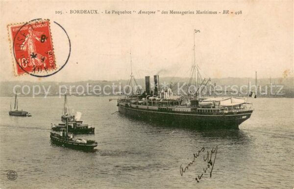 Dampfer Oceanliner BR.Nr 498 Amazone