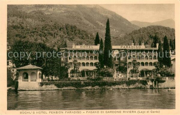Fasano di Gardone Buechls Hotel Pension Paradiso Lago di Garda
