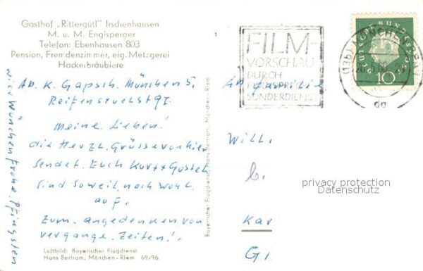 Ebenhausen Isartal Gasthof Ritterguetl Irschenhausen Fliegeraufnahme – Bild 2
