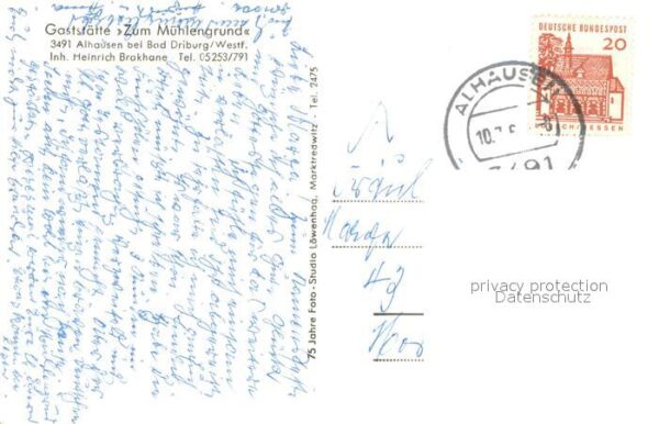 Alhausen Westfalen Gaststaette Zum Muehlengrund – Bild 2
